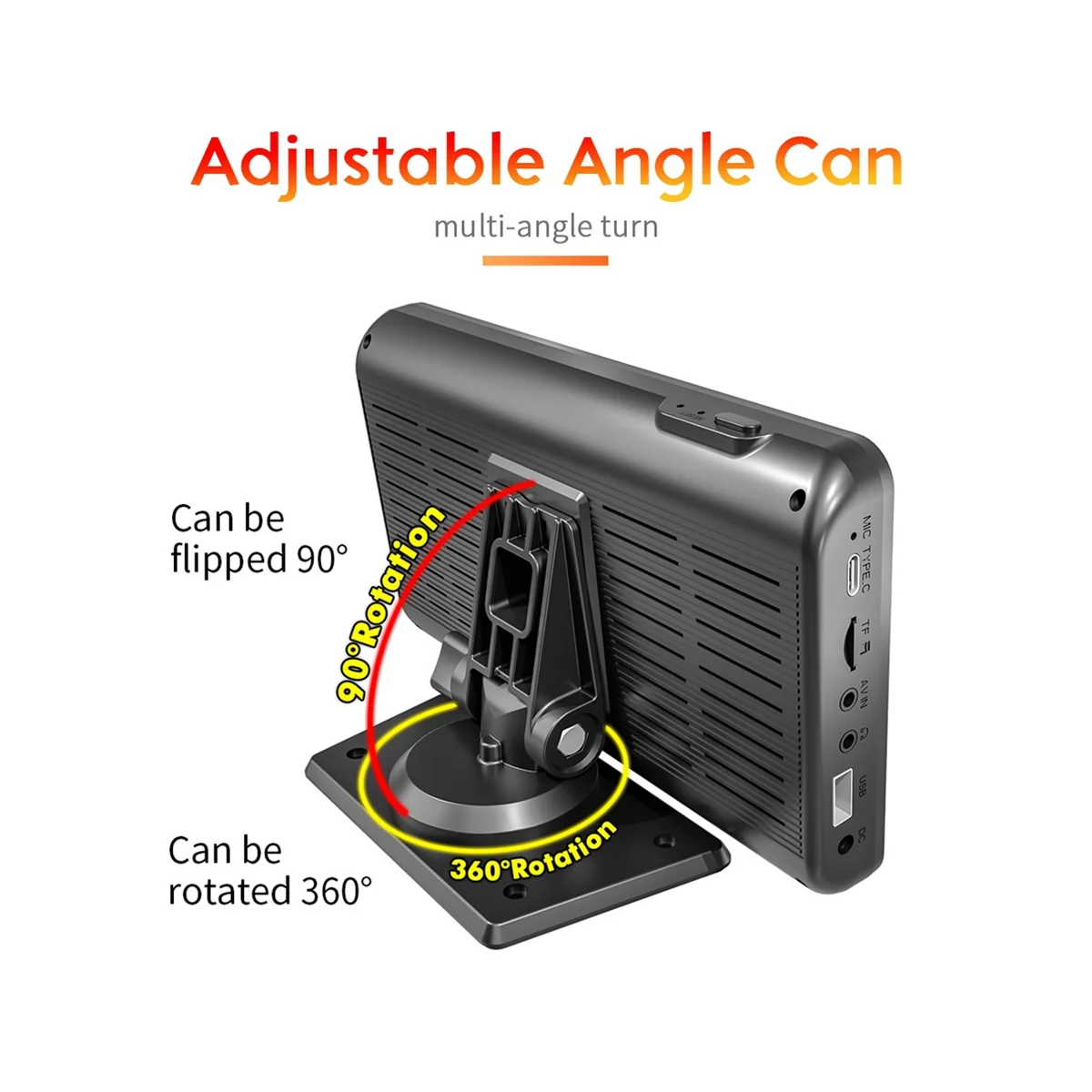 

Универсальный 7-дюймовый автомобильный радиоприемник, мультимедийный видеоплеер, беспроводной Carplay, Android, автомобильное зеркало с Bluetooth и кр...