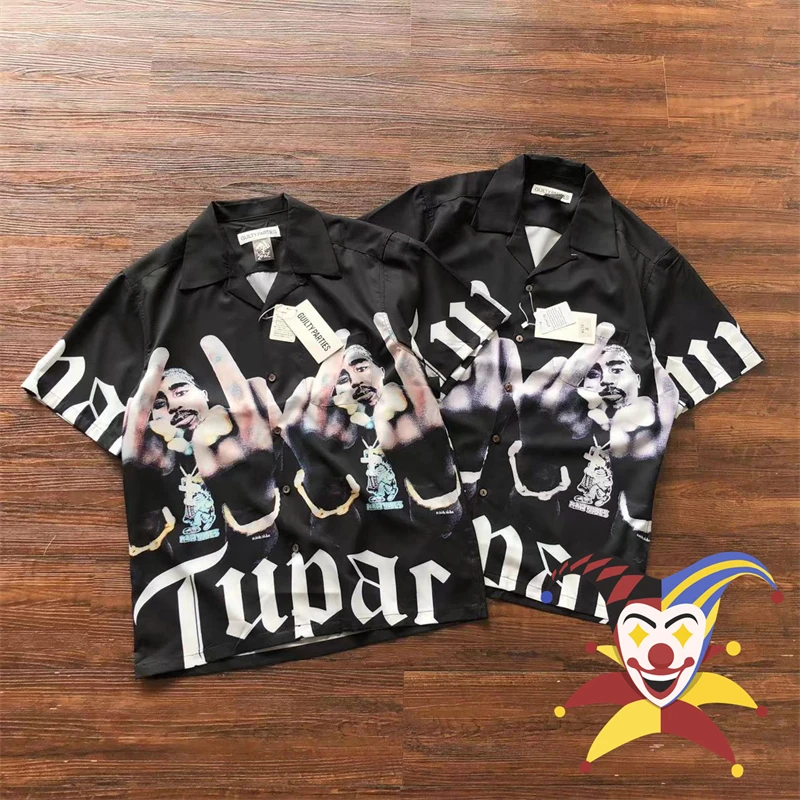 

WACKO MARIA Shirts Casual Men Women High Quality Movie Character Short Sleeve