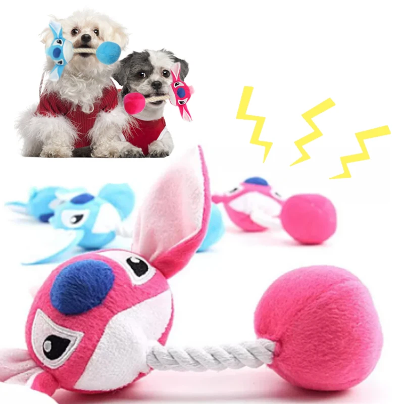 Cute Vivid Cat Toys Interactive Sounding Plush Puppy Toys Cartoon Molar-tooth Training Pet Products Cat Squeak Toys Dog Supplies