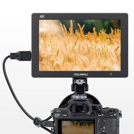 

Feelworld T7 PLUS 7in Waveform Monitoring 3D LUT 4K HDM Field Monitor Full HD On-Camera Monitor for Field Shooting with Sunshade