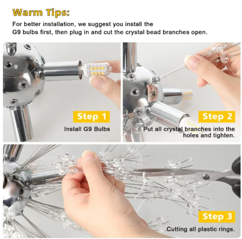 Irlan постмодерн Одуванчик K9 Хрустальная современная люстра для спальни