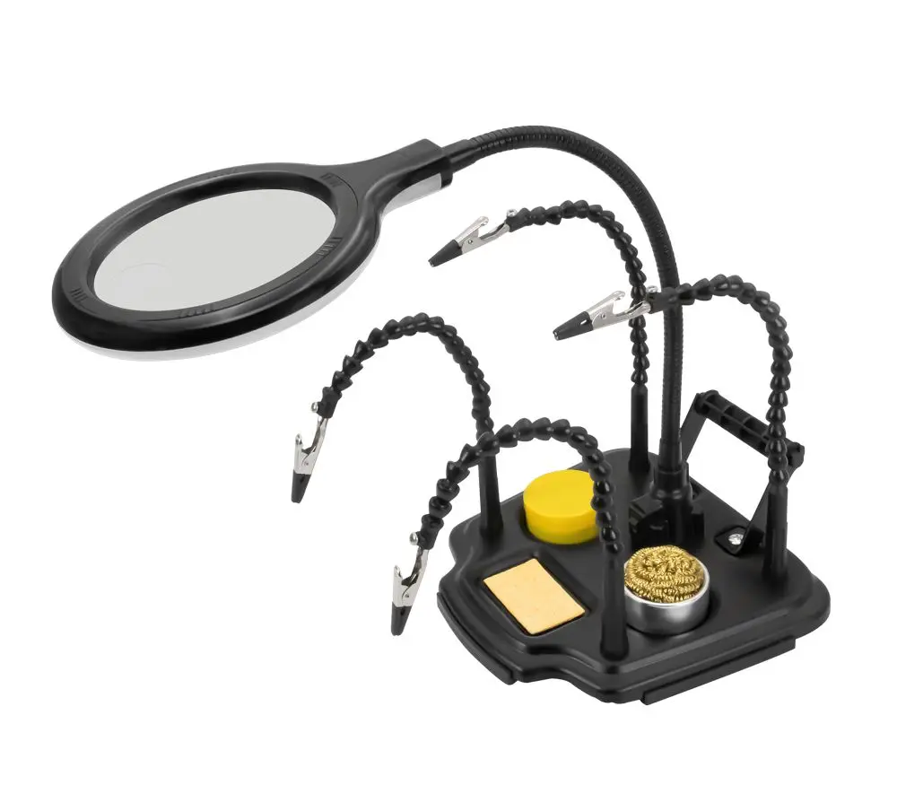 Proskit SN-396N Сварочный держатель 7-в-1 многофункциональная лупа светодиодная лампа