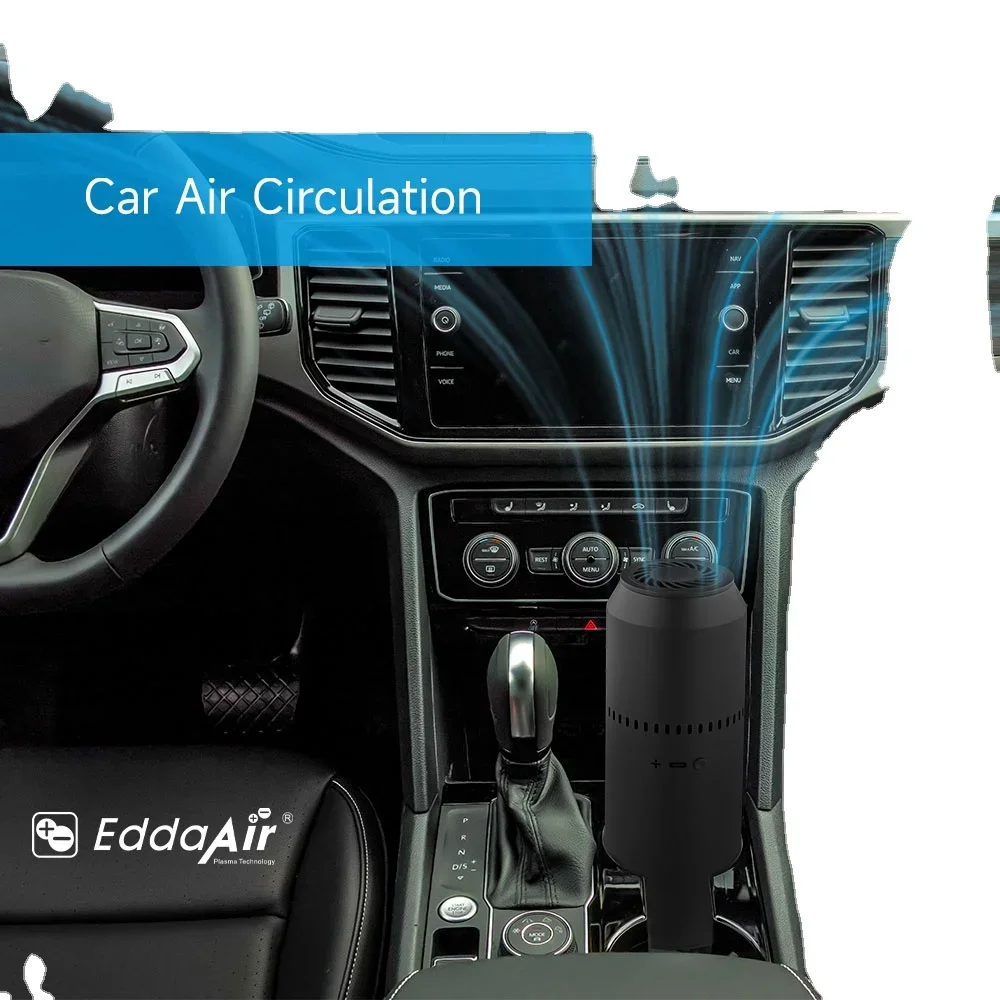 Портативный автомобильный очиститель воздуха EddaAir PS300T1 персональный ионный для
