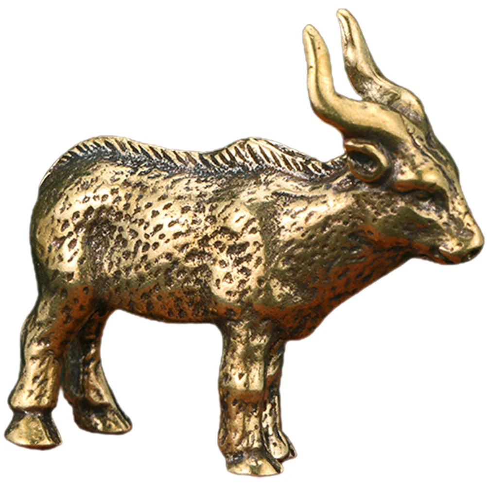 

Animal Goat Ornament Sheep Figurine Antelope Decoration Sculpture Statue Paper Stand Holder Toilet Tibetan Brass Mini