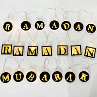 moon star eid mubarak led string fairy light ramadan decoration for home islamic muslim party suppiles eid al adha ramadan karee