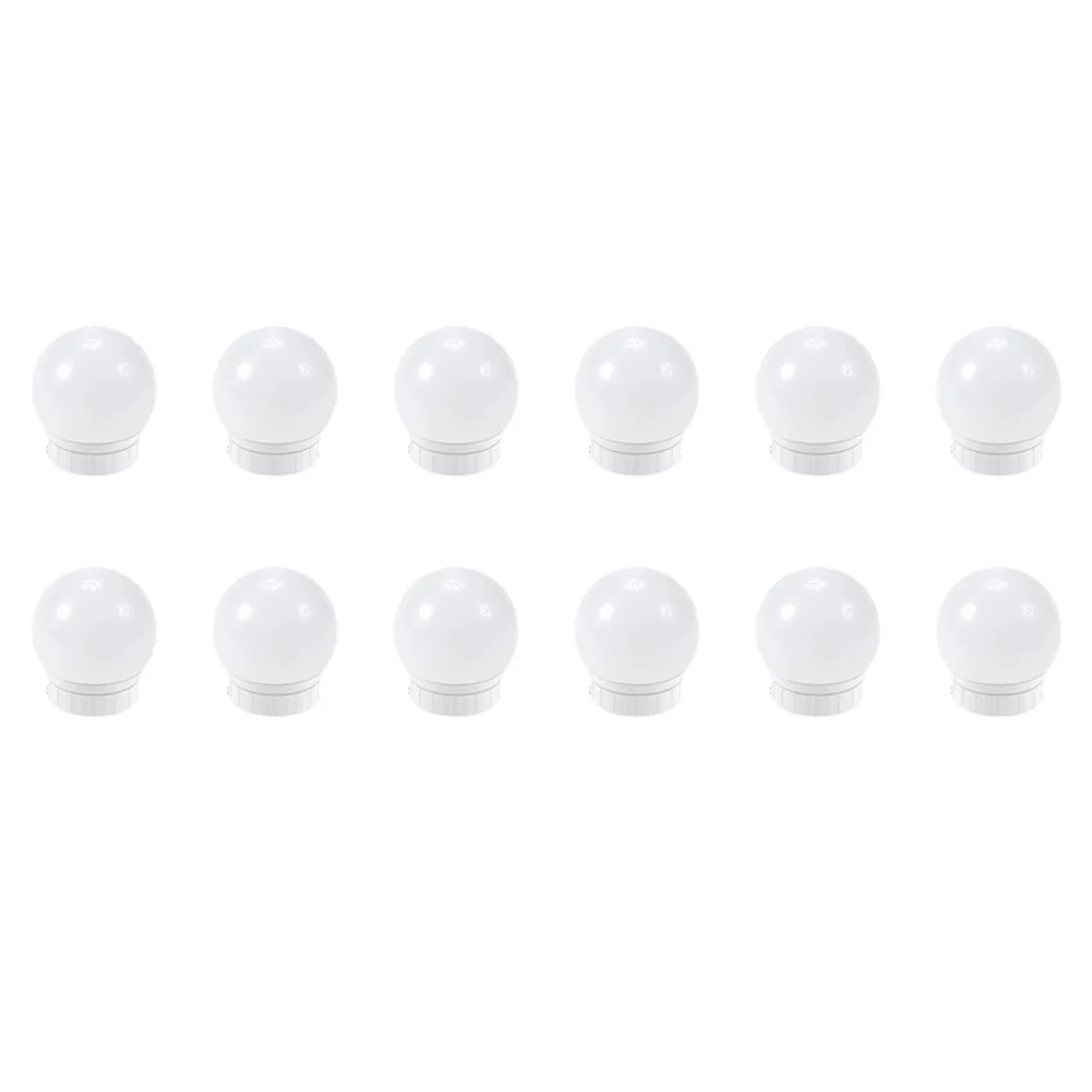 

12 Pcs Vanity Mirror Light Bulb Aethstetic Room Decor Beauty Lamp Front Wall LED Makeup Plastic