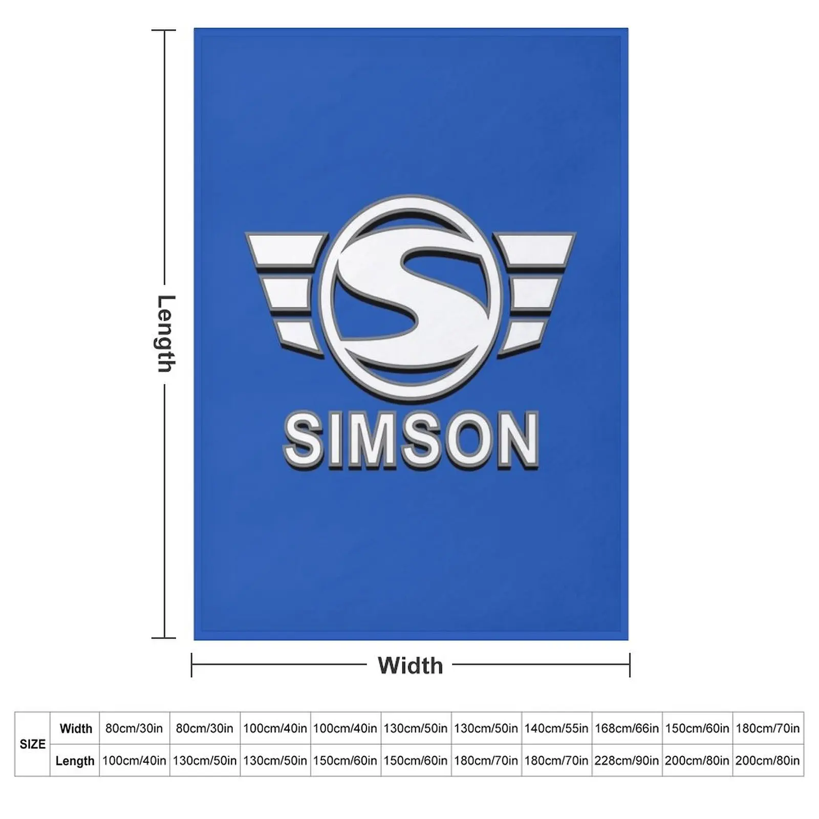 Тонкое одеяло Simson Logo 3D Spezial (белое) для дивана тонкие волосатые одеяла