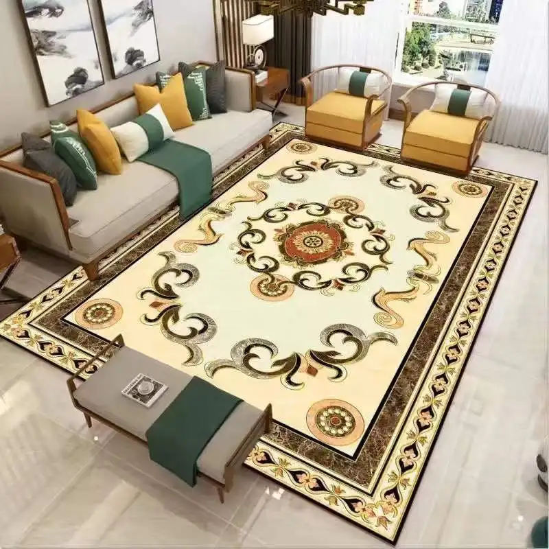 

Nordic Style Living Room Coffee Table Carpet Bedroom Bedside Carpets Household Marble Pattern Floor Mat Non-slip Entry Door Mats