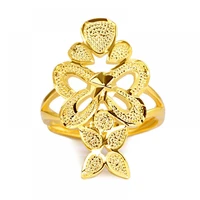 hoyon gold color ducati 999 to the ring gorgeous flower imitation gold color ring womens fashion jewelry adjustable ring gift