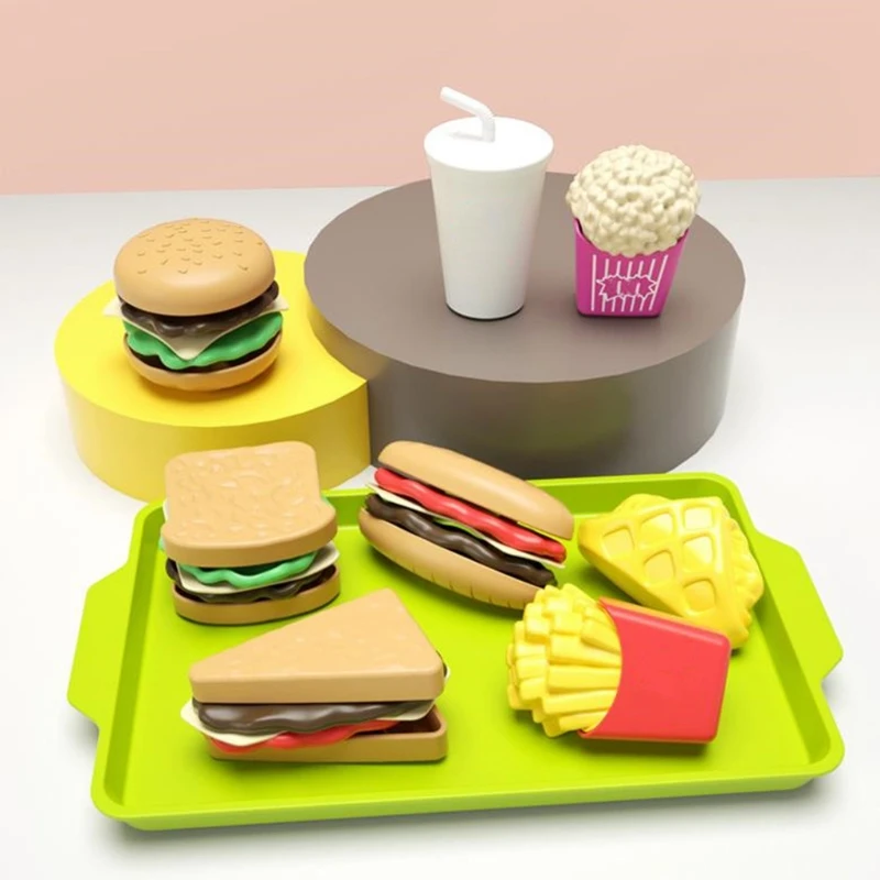

Ролевые игры, миниатюрные снэки, гамбургеры, Обучающие игрушки, игрушки для еды, игровой набор еды, детская игрушка, кухонные аксессуары