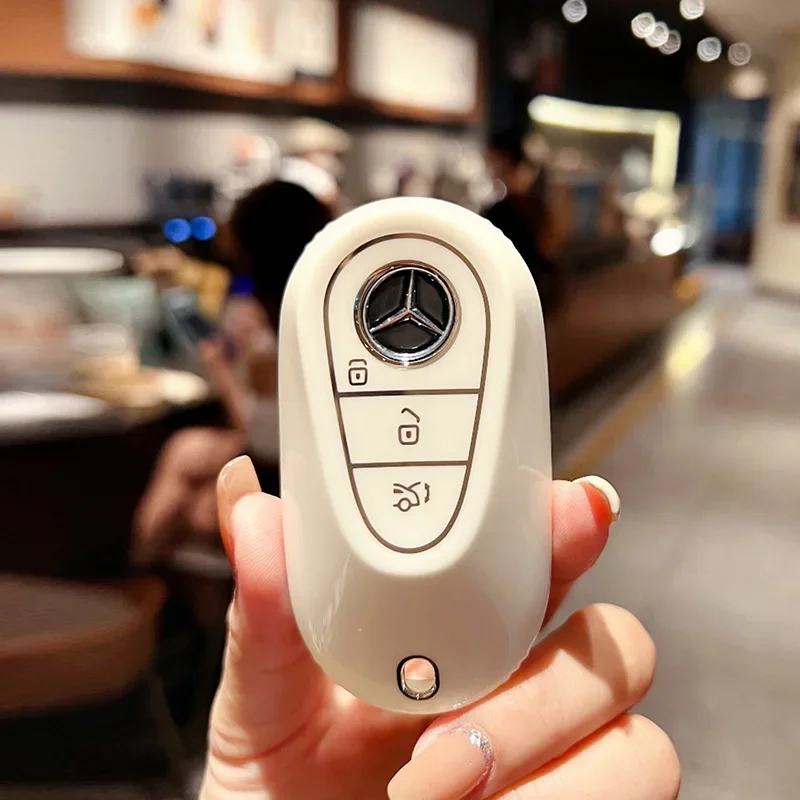 

Чехол для ключей из ТПУ, аксессуары для автомобиля, защитный чехол для брелка для Mercedes Benz S400L S450/S500 mayбачs480, чехол для ключей