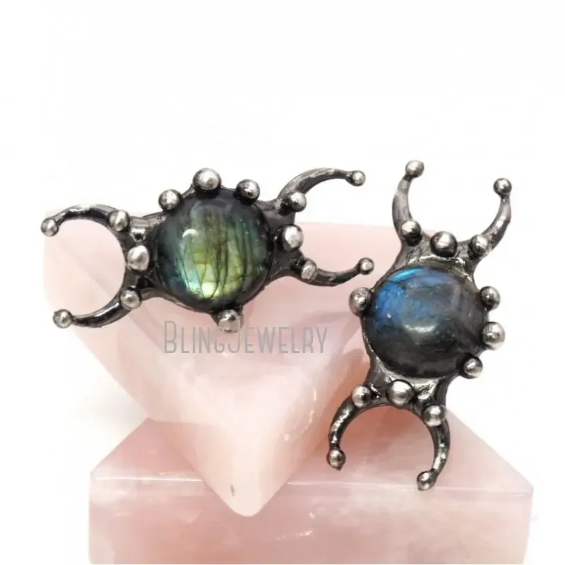 10 шт. тройное кольцо с фазой Луны богиня для женщин и мужчин коктейльное