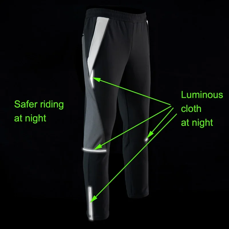 Мотоциклетные брюки Мужская Флисовая Светоотражающая одежда сохраняют тепло