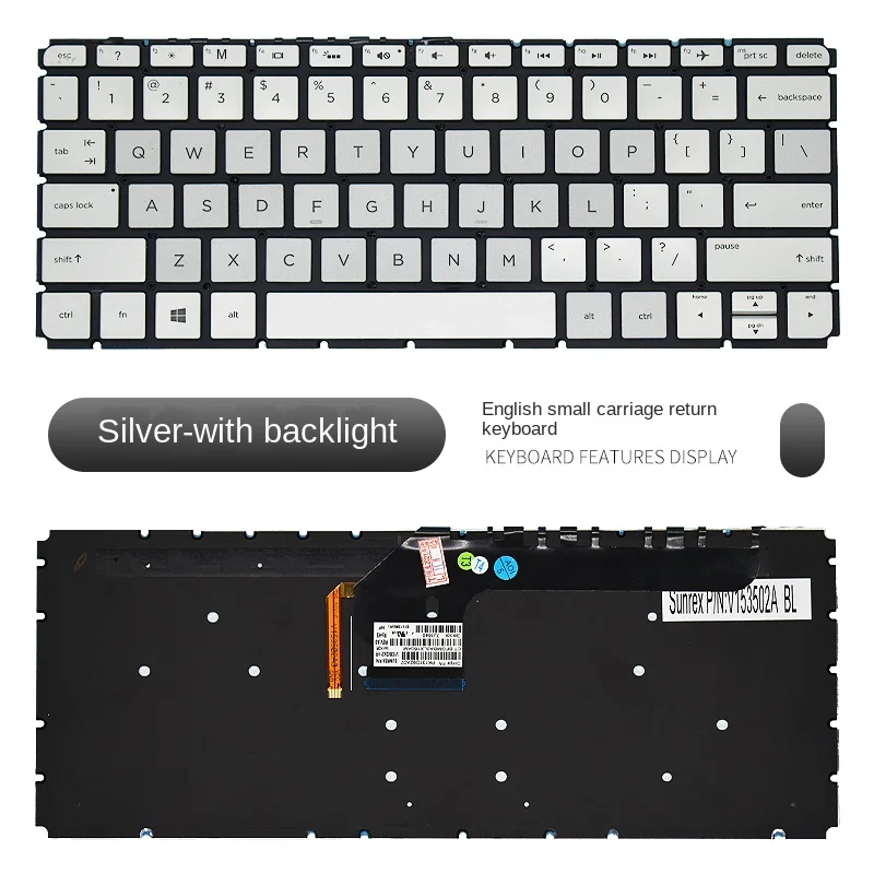 Suitable for replacement HP ENVY 13-D 13-D051tu d102tu d056tu TPN-C120 Laptop keyboard D099NR
