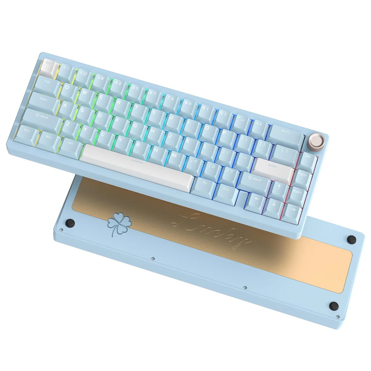 Womier SK65 60% Беспроводная механическая клавиатура Трехрежимная алюминиевая Ретро