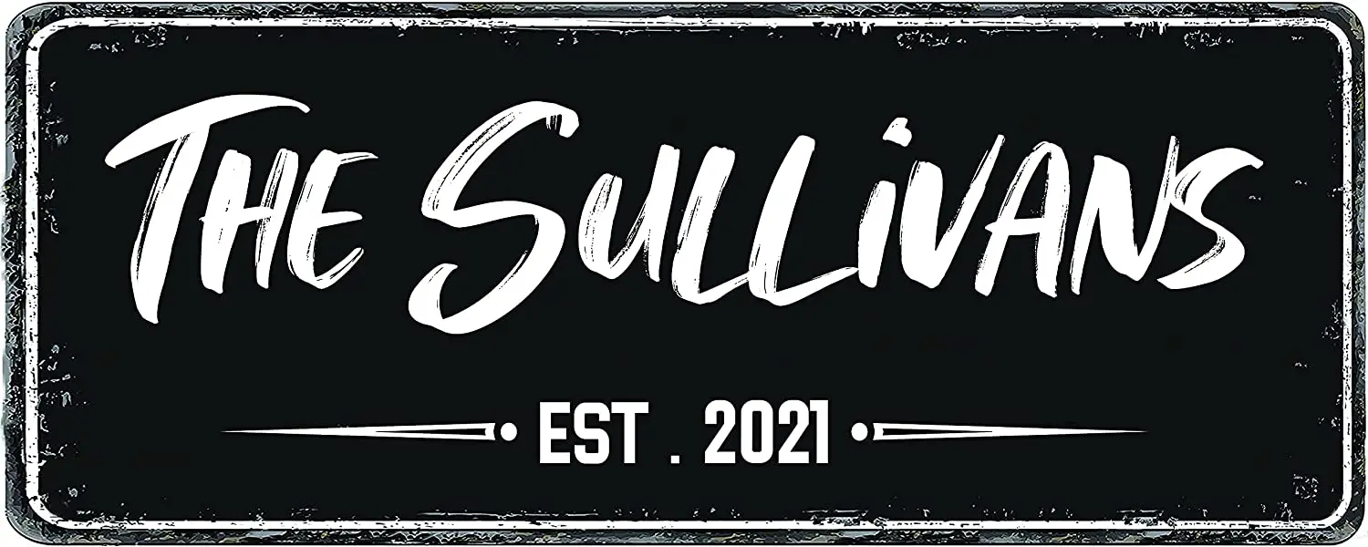 

Индивидуальный металлический знак, персонализированный металлический знак, металлические знаки, наружные знаки, стандартный металлический, фамилия, металлический знак, лучший знак