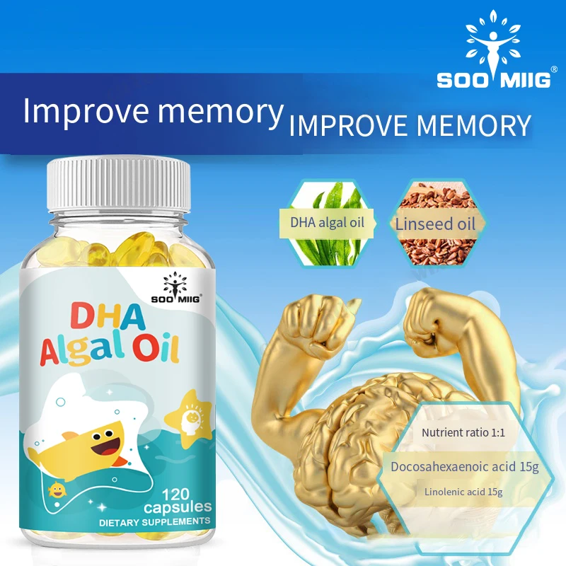 

Масло из морских водорослей Soomiig Dha-повышение концентрации, улучшение памяти, защита зрения, дополнительное питание, повышение интеллекта