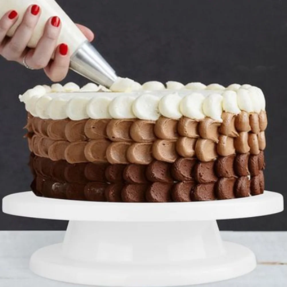 

28 cm Cake Turntable Stand Cake Decoration Accessories DIY Mold Rotating Stable Anti-skid Round Cake Table Kitchen Baking Tools