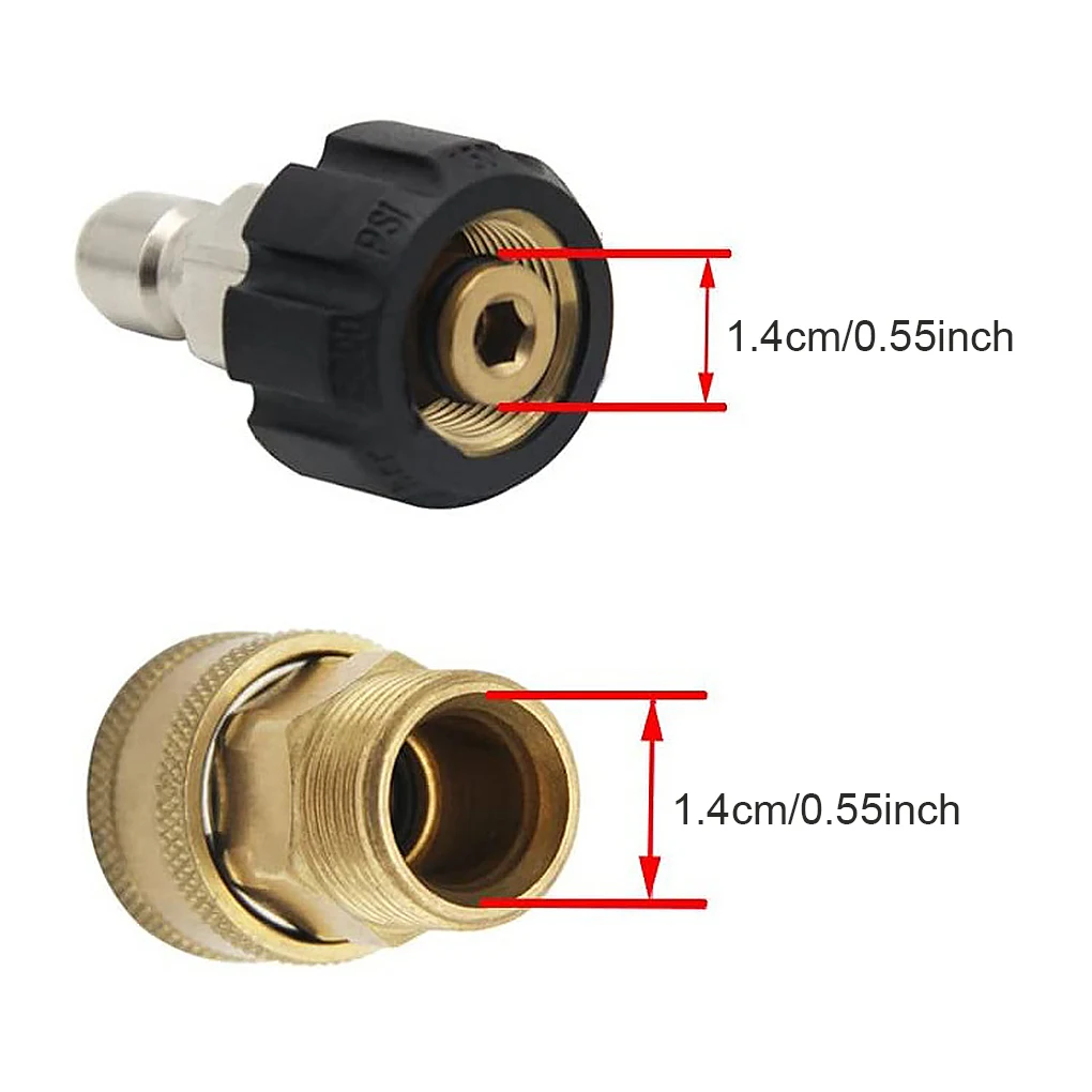 Набор из 2 M22 на 1 4-дюймовый адаптер быстрое соединение Соединительный аксессуар