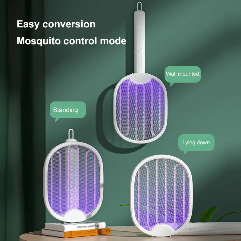 Складная электрическая ловушка для мух комаров Жуков USB ракетка перезаряжаемая