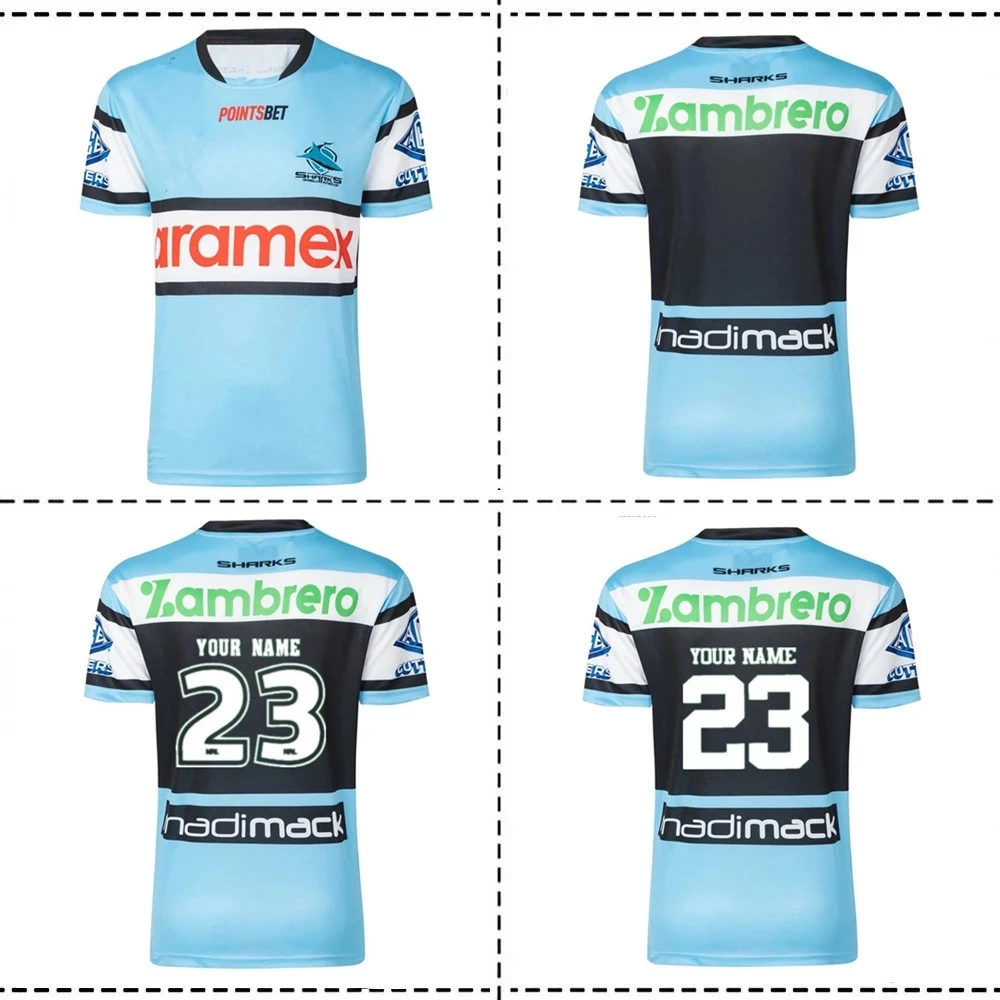 

2023, Cronulla Shark Home регби рубашка Джерси 2023/24, CRONULLA Shark, домашние тренировочные шорты для регби, размер S---5XL