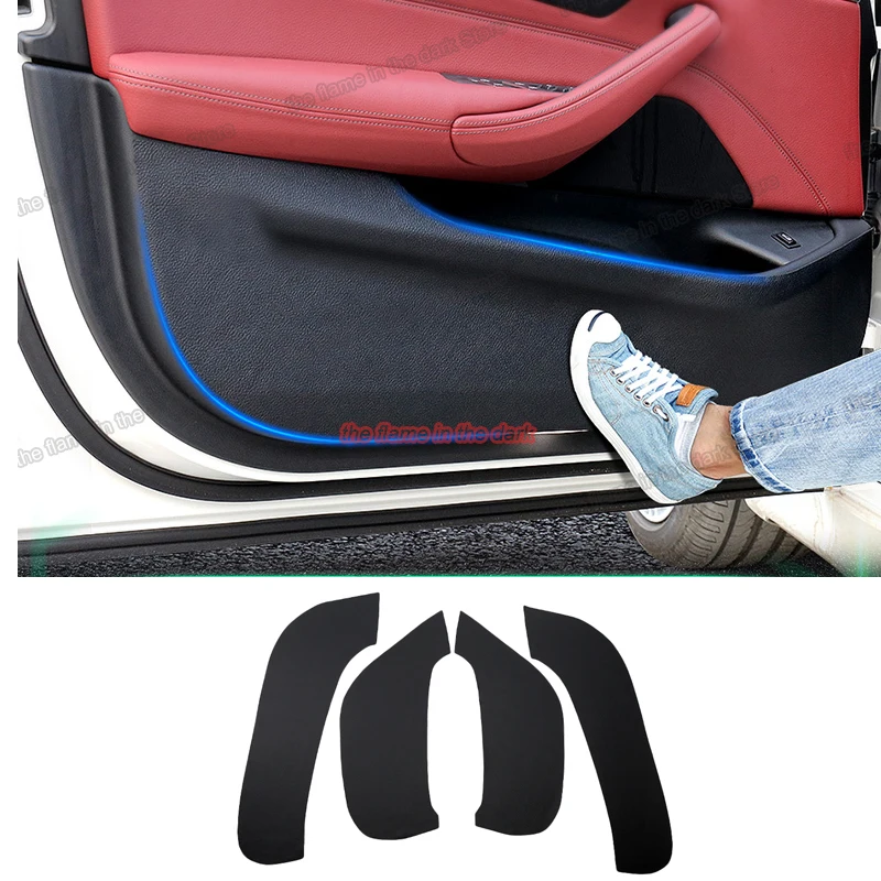 

leather car door anti-kick mat mat for bmw X5 X6 2013 2014 2015 2016 2017 2018 F15 F16 interior accessories carpet pad auto