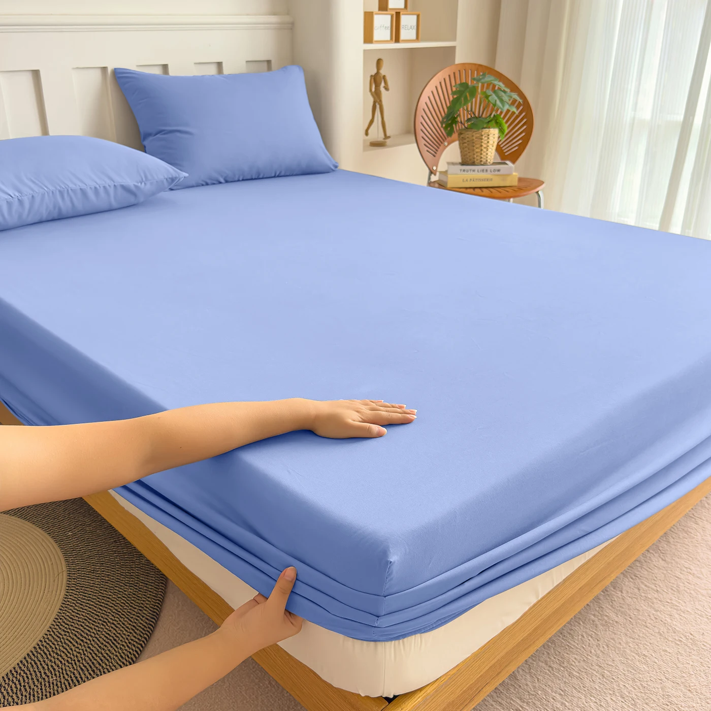 

Наматрасник трикотажный полиэстер Queen/King Size