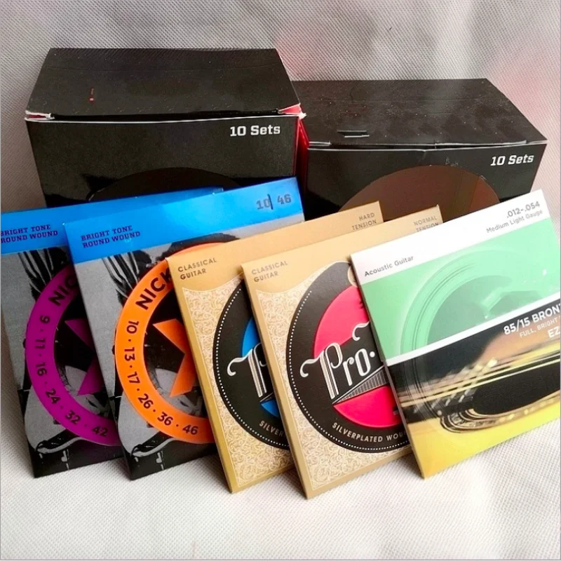 

11002 11052 16027 Антикоррозийные Струны для акустической гитары, Струны для электрогитары, Фосфорная бронза, 80/20 бронза, никель