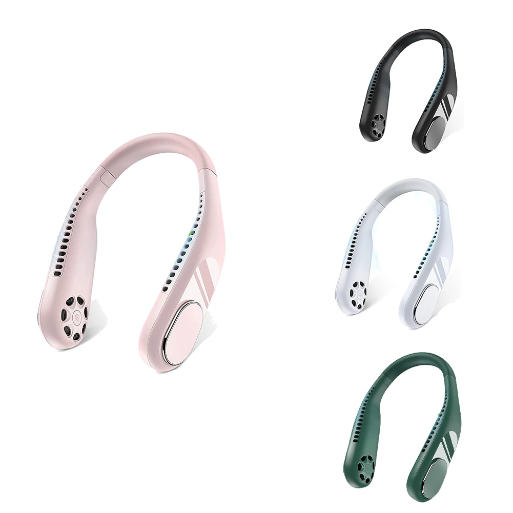 

Portable Neck Fan, Rechargeable Personal Fan, Hands Free Fan, Hanging Headphone Design Mini Fan for Indoor & Outdoor