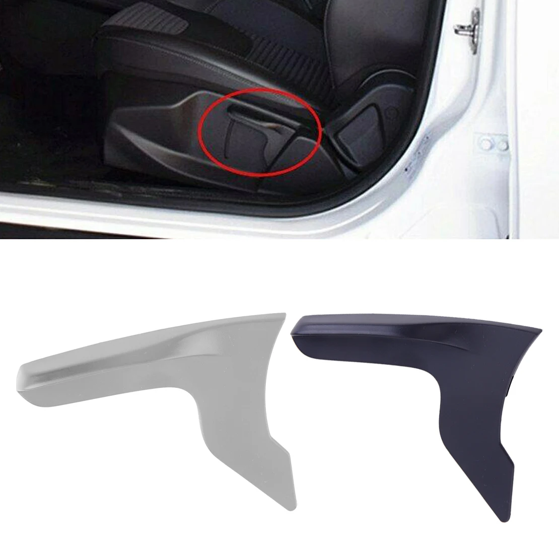 

8A61-A61735-AA 2pcs Front Left Driver Side Seat Height Adjustment Handle Back Recliner Adjuster Fit for Ford Focus 2012-2018