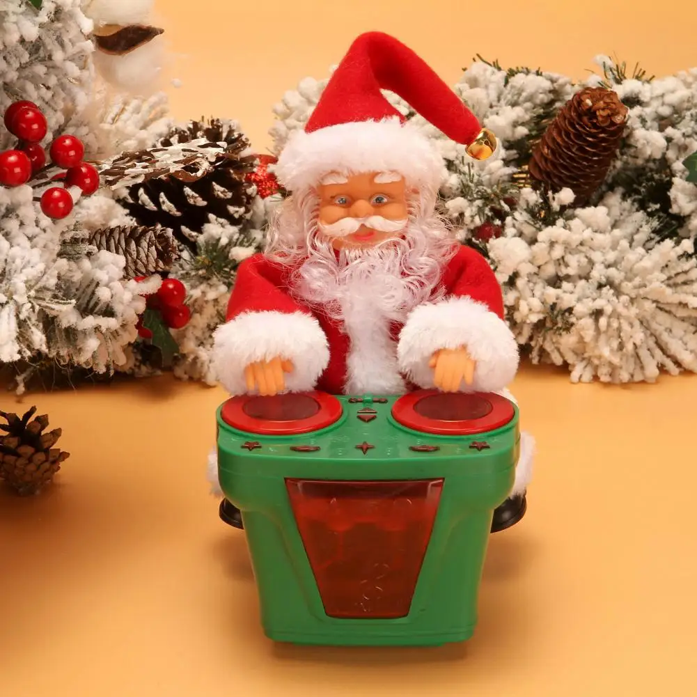 

Отличная игрушка Санта Клауса, декоративная, легкая в использовании, электрическая, для прогулки, Рождественская, музыка Санта Клауса, Электрический Санта-Клаус