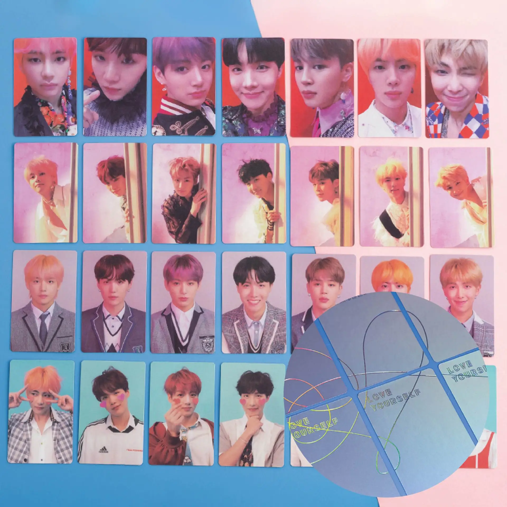 KPOP Bangtan Boys Lomo открытка новый альбом Love Yourself Photocard самодельные бумажные открытки