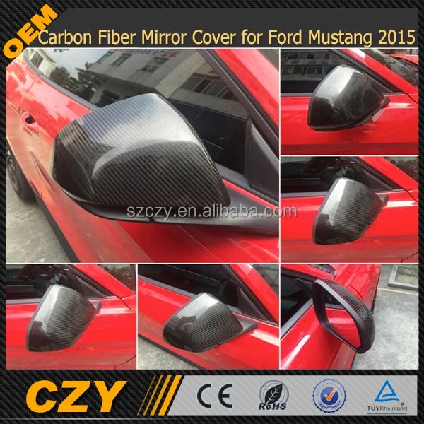 Фото Подходит для крышки зеркала из углеродного волокна Ford Mustang 2015 UP. №3