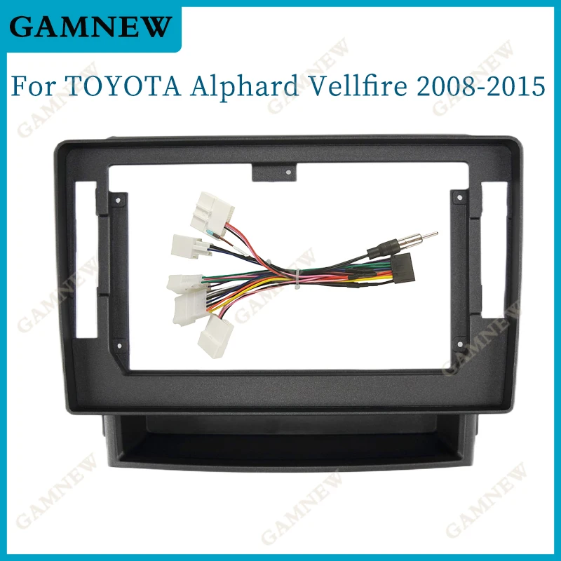 

10 Inch Car Frame Fascia Adapter For Toyota Alphard Vellfire 2008-2015 Android Radio Dash Fitting Panel Kit