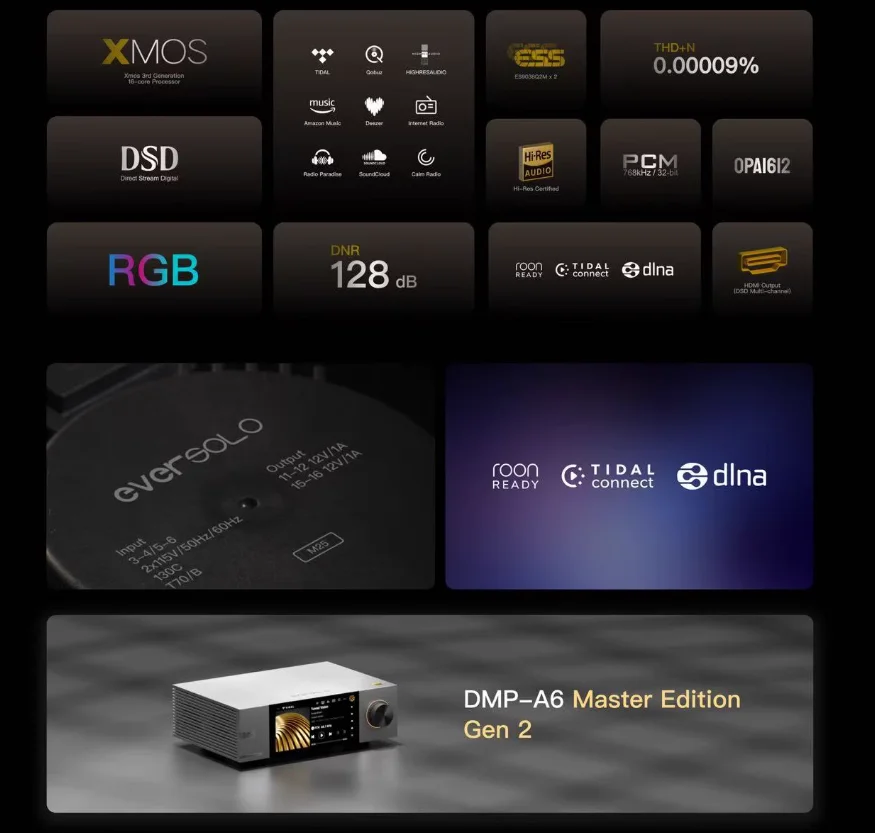 Eversolo DMP-A6 GEN2 цифровое декодирование трансляции HiFi лихорадка цифровой плеер без