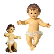 Resin Religious Nativity Figurine Manger Group Little Baby Jesus Baby Doll Christmas Church Friendship Gift 6CM