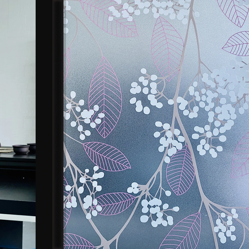 

3D Matte Privacy Window Film Stained Glass Vinyl Self Adhesive Film Frosted Decorative Window Sticker for Home Heat Control