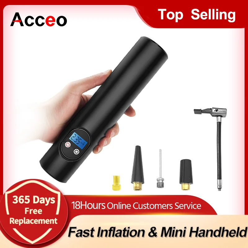 

Насос надувной Acceo M06S, портативный, 150 PSI