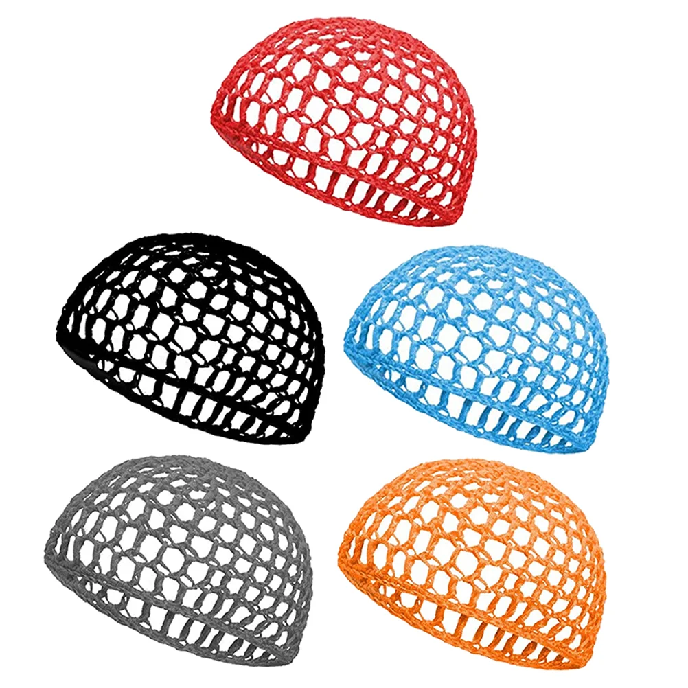 

5Pcs Hairnet Girls Sleeping Mesh Knit Hair Ornament Hair Accessory Hair Cover Crochet Hair Net