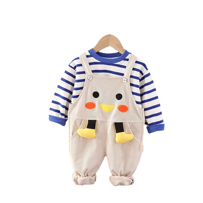 

New Spring Autumn Baby Girls Clothes Suit Children Boys Sports T-Shirt Overalls 2Pcs/Sets Toddler Casual Costume Kids Tracksuits