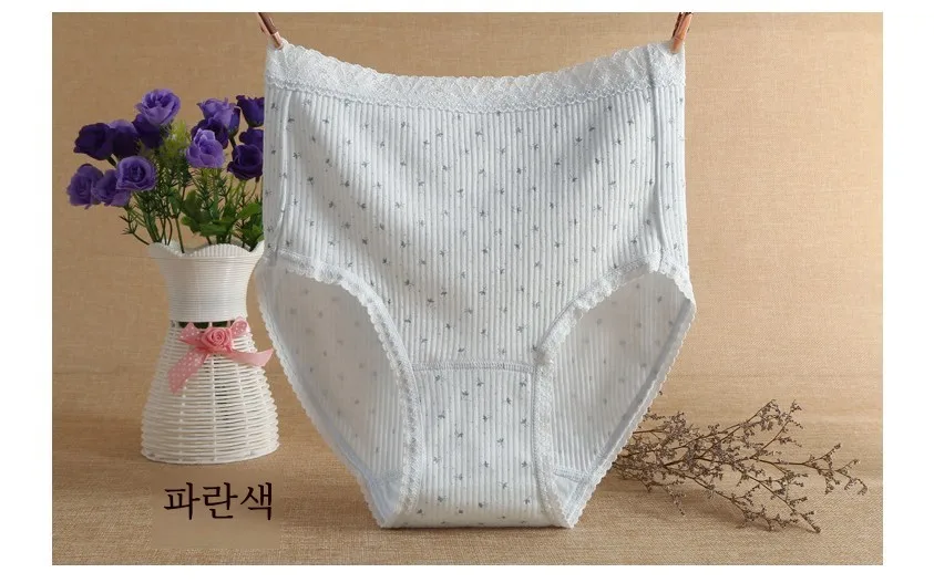 Японское модное хлопковое нижнее белье с высокой талией женское треугольными