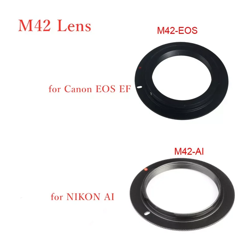 

Metal Thread Mount M42 Lens for Canon EOS EF AI Mount Adapter Ring 1100D 600D 60D 550D 5D 7D 50D Camera Accessories