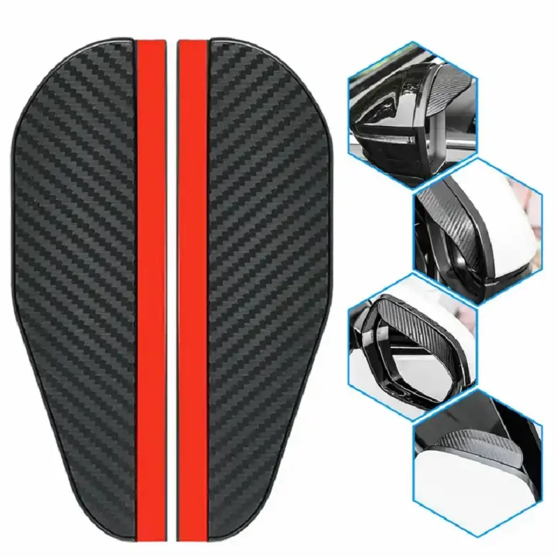 

Солнцезащитный Козырек Из Углеродного Волокна Для Зеркала Заднего Вида, Автомобильное Зеркало Бокового Вида, Аксессуар