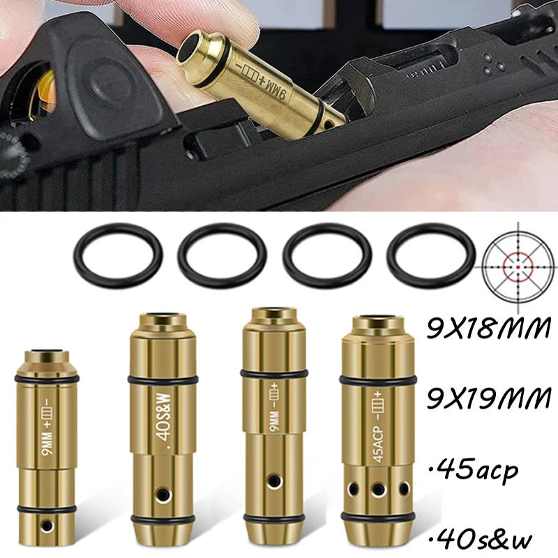 Тренировочная Лазерная Пуля 9 мм 45 АКП с отверстием, 9x19 мм, 40 с и Вт, для охоты, стрельбы, лазерная пуля с красной точкой для сухого огня
