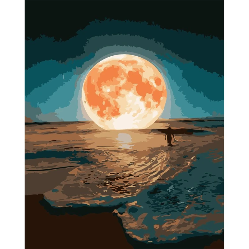 

No.948 Painting By Numbers DIY Oil Coloring Paint By Numbers Set Gift Drawing By Numbers Canvas Decor New Arrivals