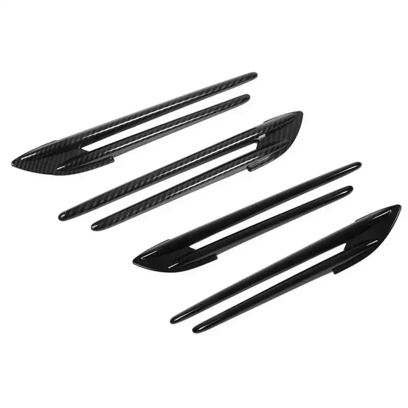 

Side Fender Vent Decor High Gloss Side Fender Fin Vent Trim ABS for Auto Spare Parts