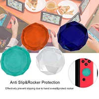 1pair crystal diamond thumb grips caps games handle joysticks cap rocker protective cover for switch liteswitch oled e2v3