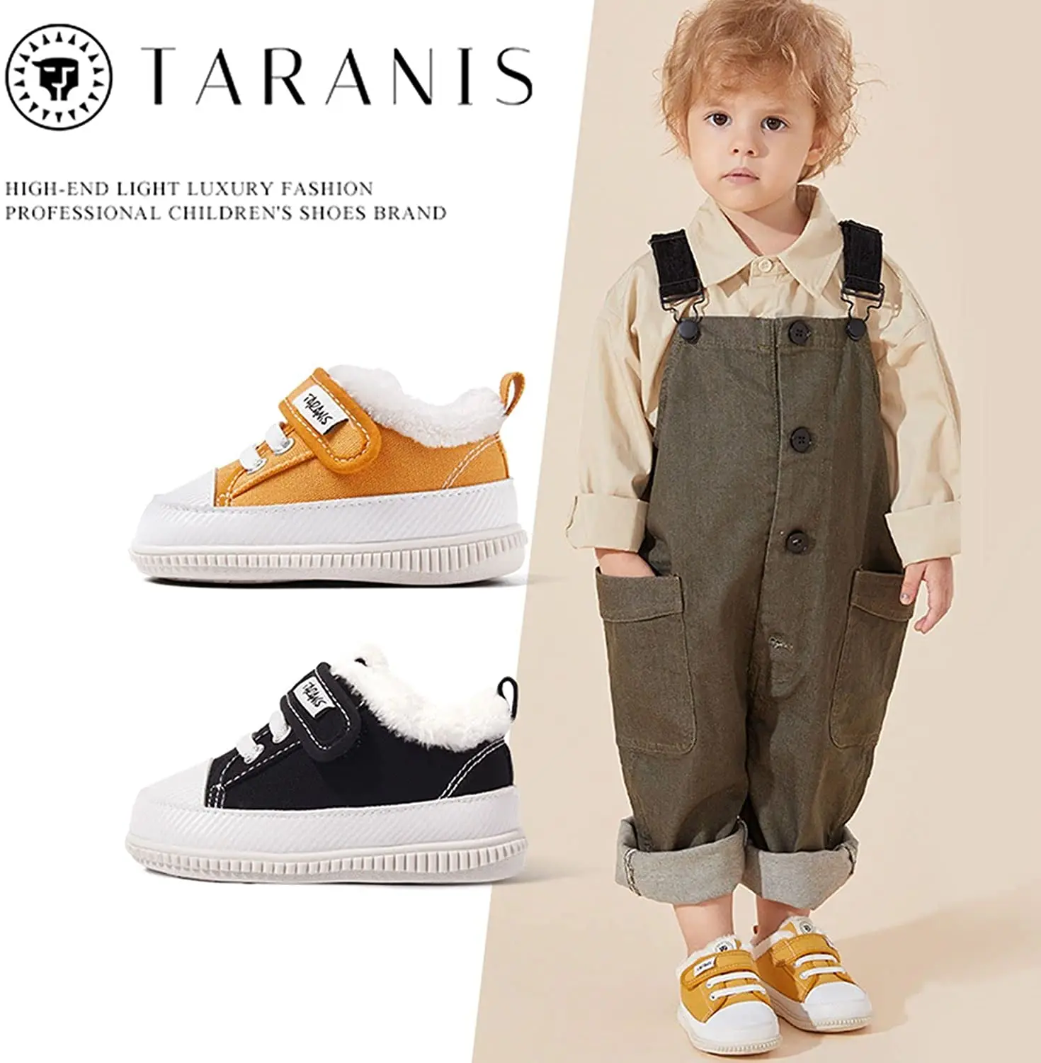 

Taraniskids Toddler Baby Boys Girls Sneakers Infant Winter Warm Non Slip First Walkers Shoes