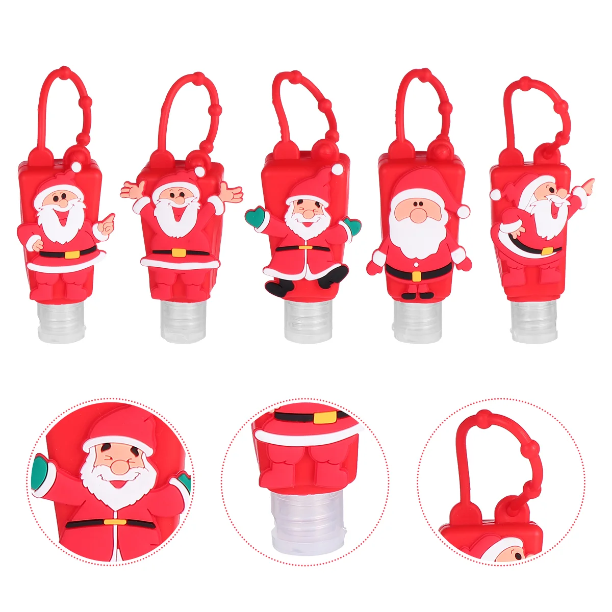 

Bottle Travel Keychain Holder Bottles Lotion Silicone Christmas Hand Refillable Squeeze Empty Size Sannitizer Mini Spray Carrier