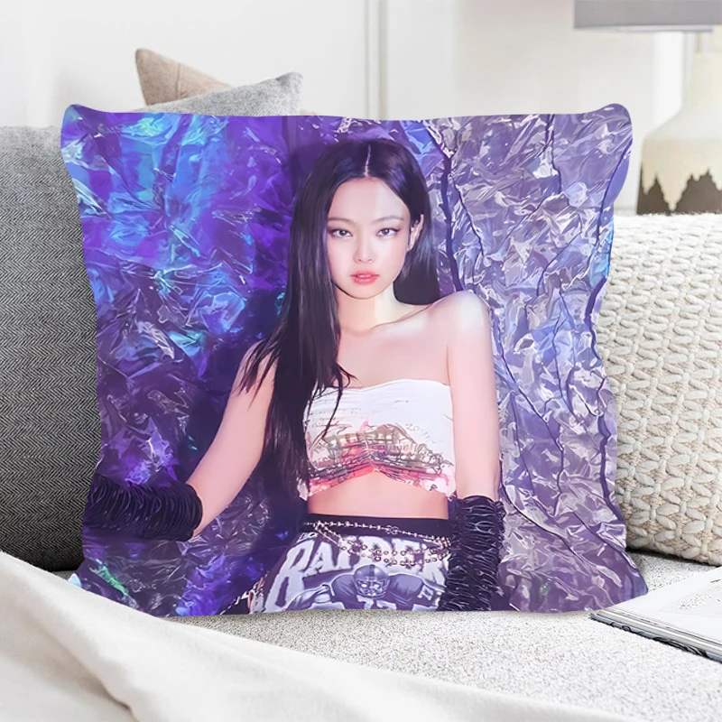 Высококачественная Квадратная Наволочка Для Девочек Kpop J-Jenies Kim Домашний Декор